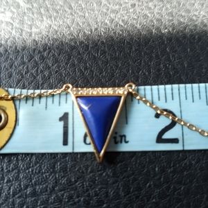 Stella & Dot Gold Toned Blue Lapis Necklace